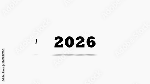 2026- A Forward Gaze: A striking minimalist image of the year 2026 casts a long shadow, prompting reflection on the future and its unfolding potential. 