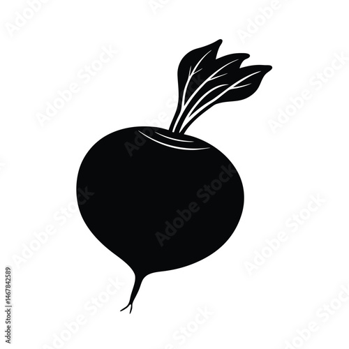 Whole beetroot with natural stems
