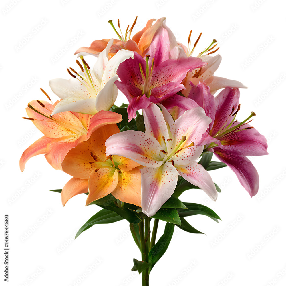 Beautiful Oriental Lily Bouquet with Elegant Bloom Beautiful Oriental Lily Bouquet with Elegant Bloom