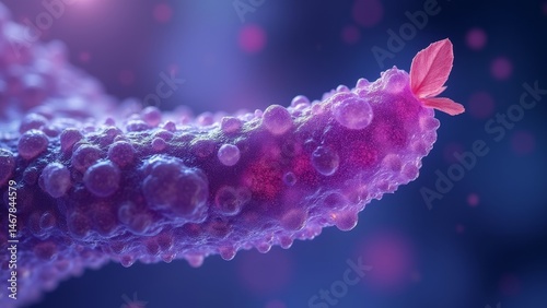 Microscopic purple cell image