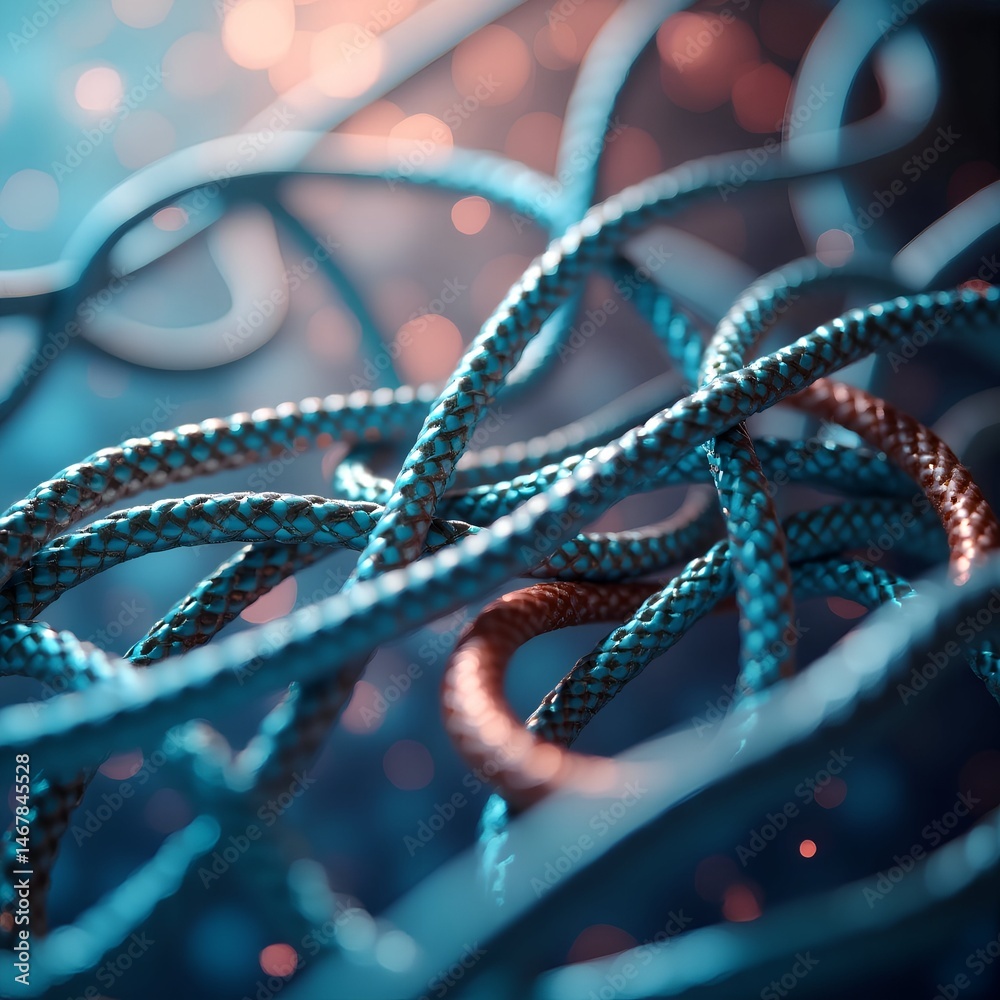 Obraz premium Wavy Tech Mesh Backgrounds. Abstract 3D Mesh Waves. Futuristic Digital Wire Grid Backgrounds. Neon Tech Mesh Designs