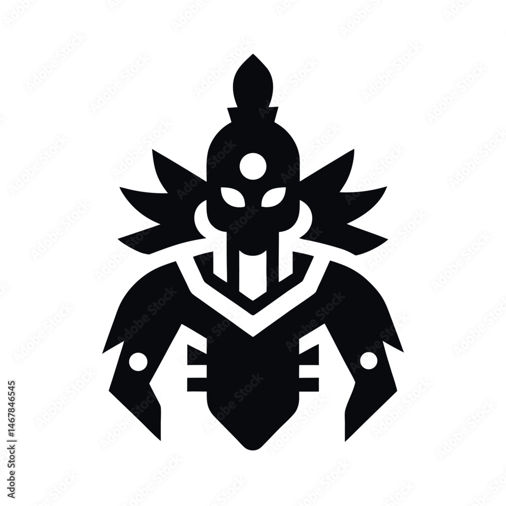 Ancient Aztec Art Symbol Tattoo Vector Ancient Aztec Art Symbol Tattoo Vector