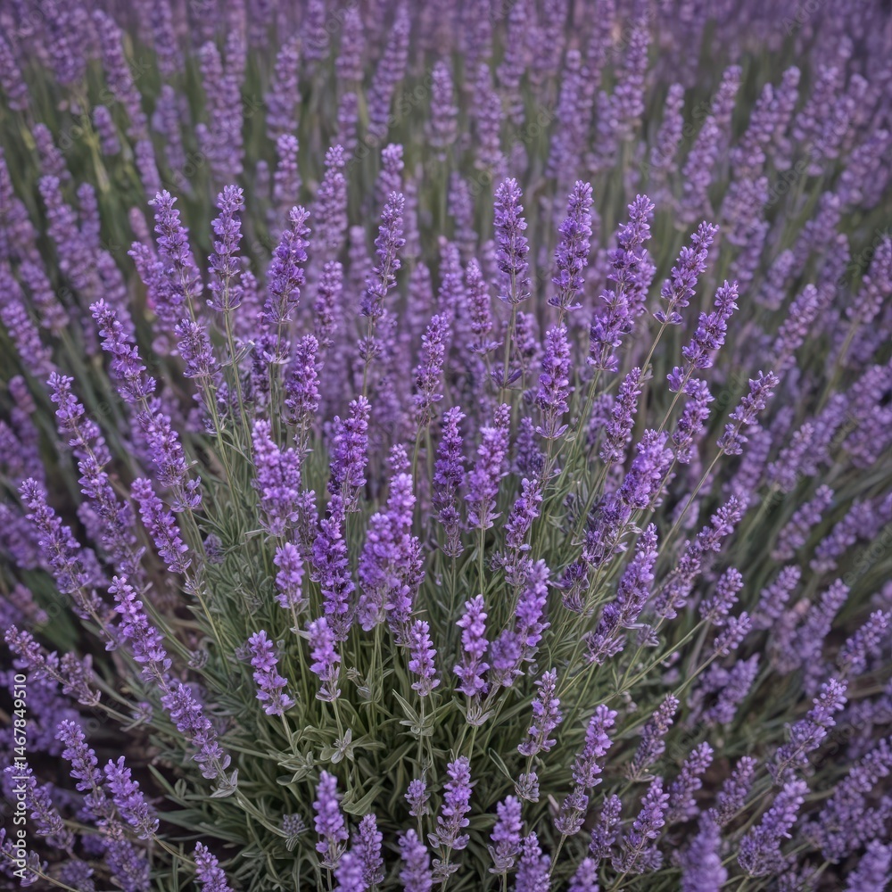 Obraz premium A profuse bouquet of lavender flowers, vibrant purple hues , details, botanical