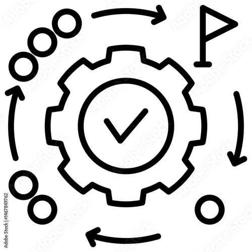 Phases Line Icon