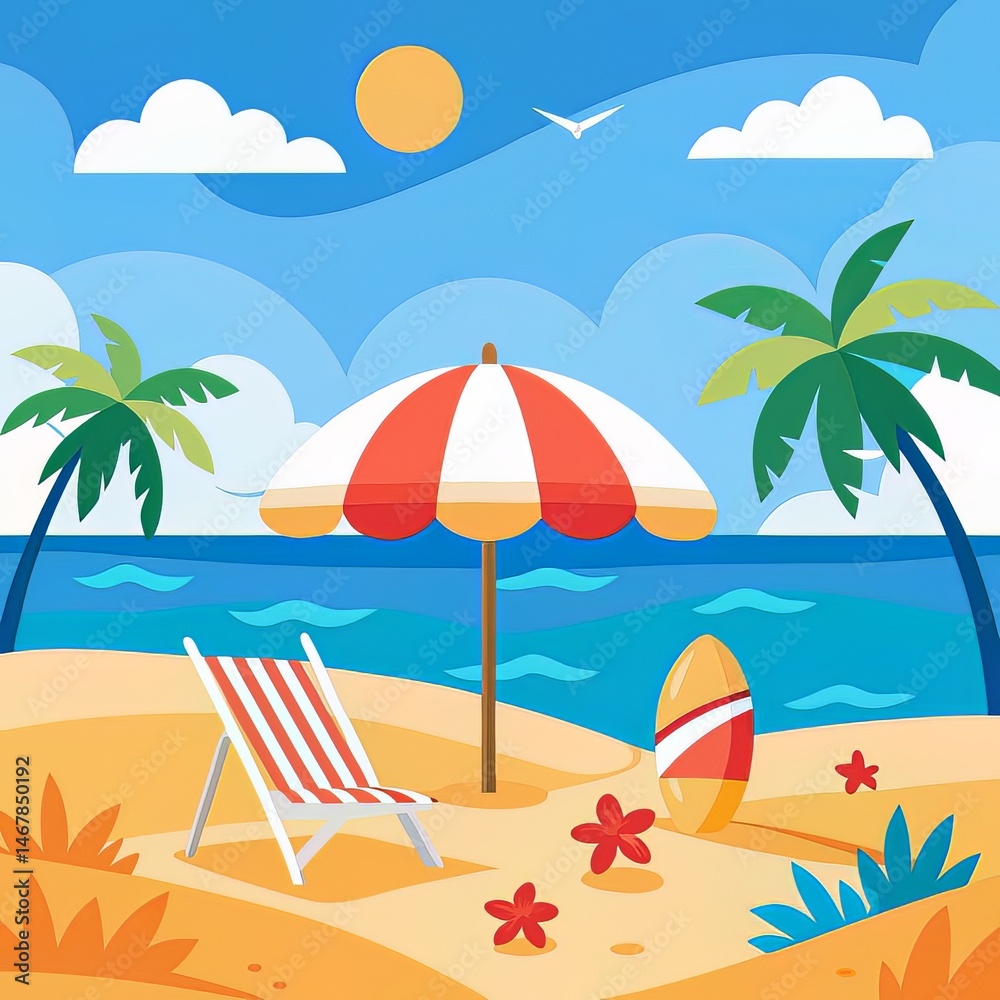 Obraz premium tropical beach background
