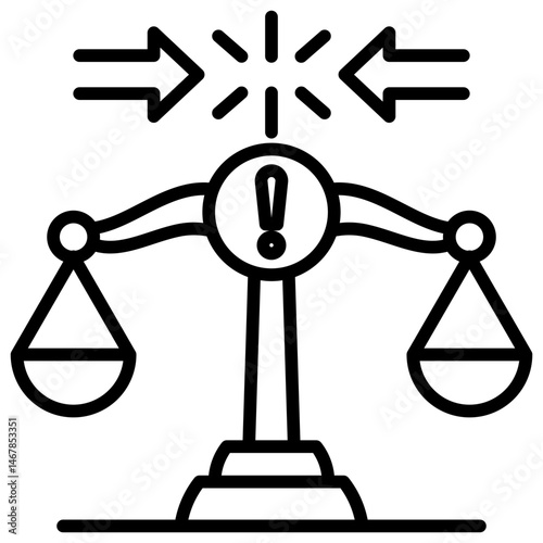 Dispute Line Icon