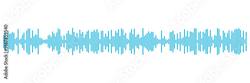 Set of radio Wave icon. Monochrome simple sound wave on transparent background. Vector sound wave icon. Music player sound bar. Record interface. Equalizer icon with sound wave line