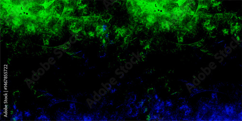Watercolor deep green and blue vintage background painting. Deep dark abstract grunge texture. Light colorful spotted watercolor wall design. Vivid liquid aquarelle paint paper texture canvas element 
