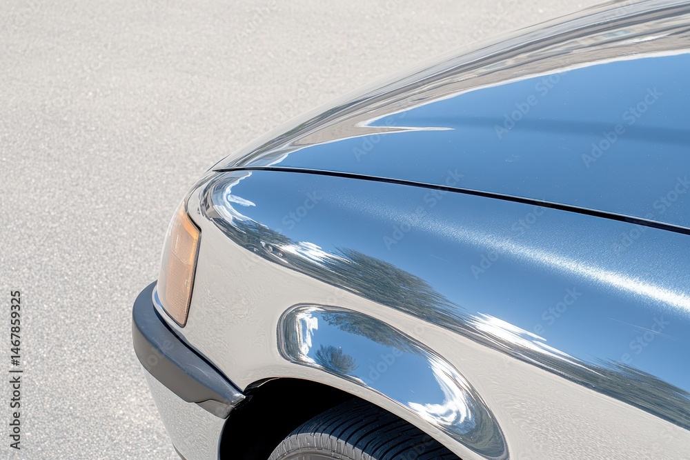Fototapeta premium High-resolution image of a clean, reflective car texture for automotive design or visual projects.
