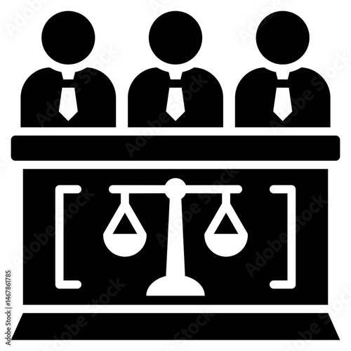Jury Glyph Icon
