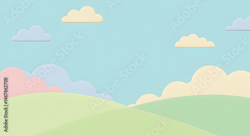 landscape with clouds and sky