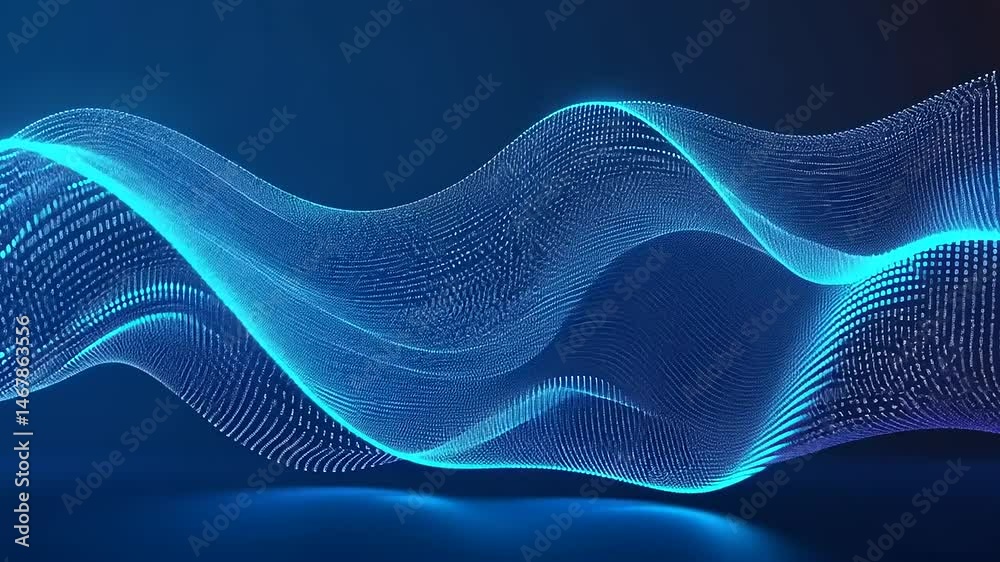 Abstract digital wave