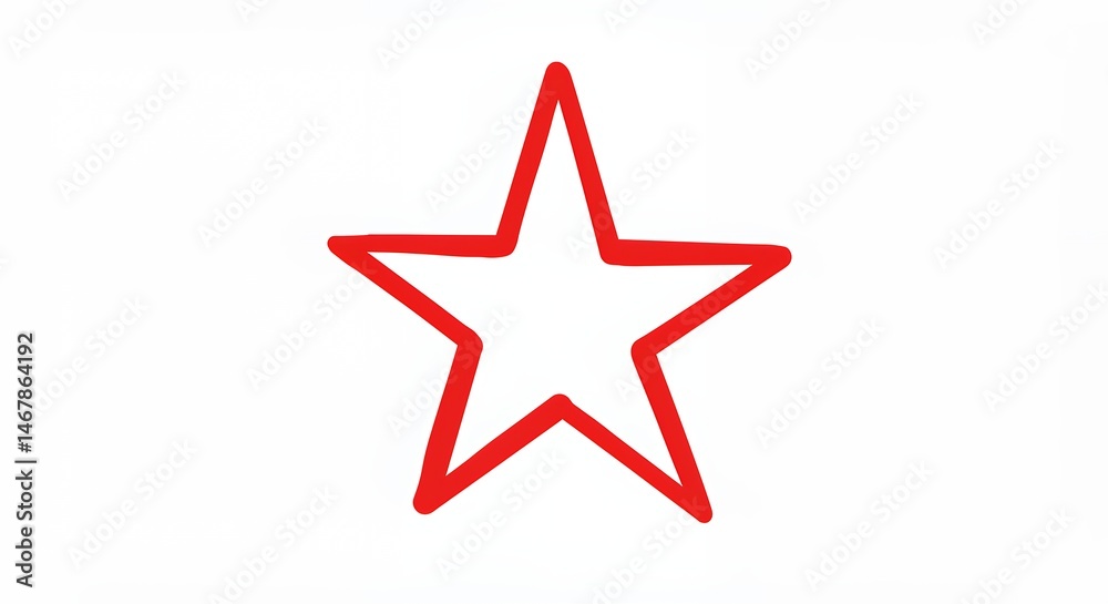 Obraz premium Red star graphic