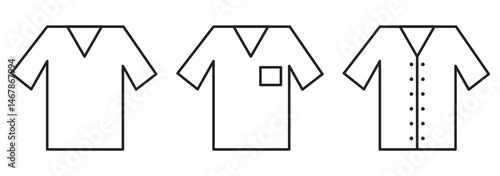 Sport t-shirt icon. Training sign. wear and tear, T-shirt human uniform vector icon, modern concept.