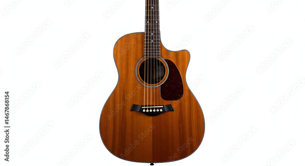 Obraz premium acoustic guitar isolated