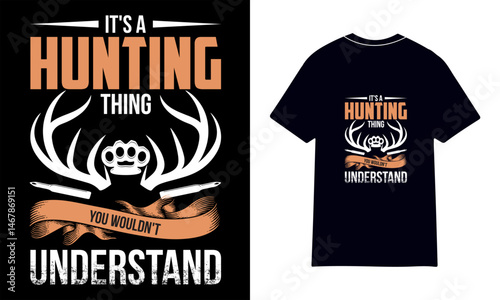Hunting T-Shirt Design ? Vintage Typography Graphic for Hunters and Outdoorsmen.49.ai