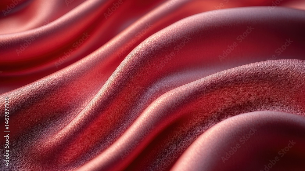 Obraz premium Elegant cherry silk curve with soft texture