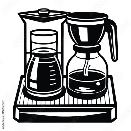 food processor Isolated on white background, logo icons vector illustration