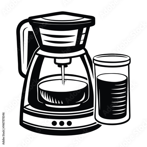 food processor Isolated on white background, logo icons vector illustration