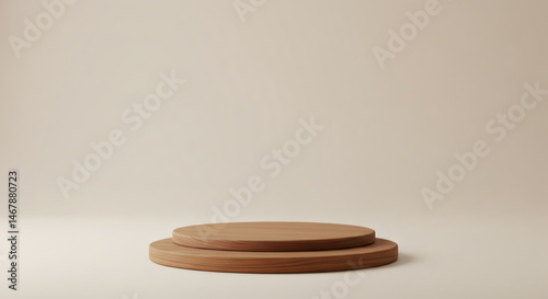 Realistic 3D scenes of sand, puzzle pieces, and elegant podiums in wood and gray finishes—clean, minimal, and display-ready