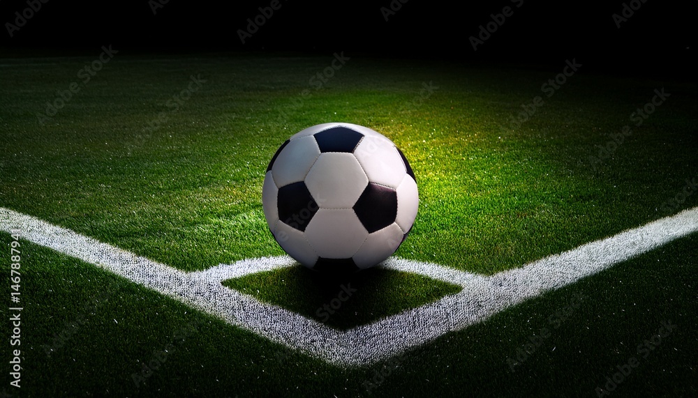 Obraz premium soccer ball on grass
