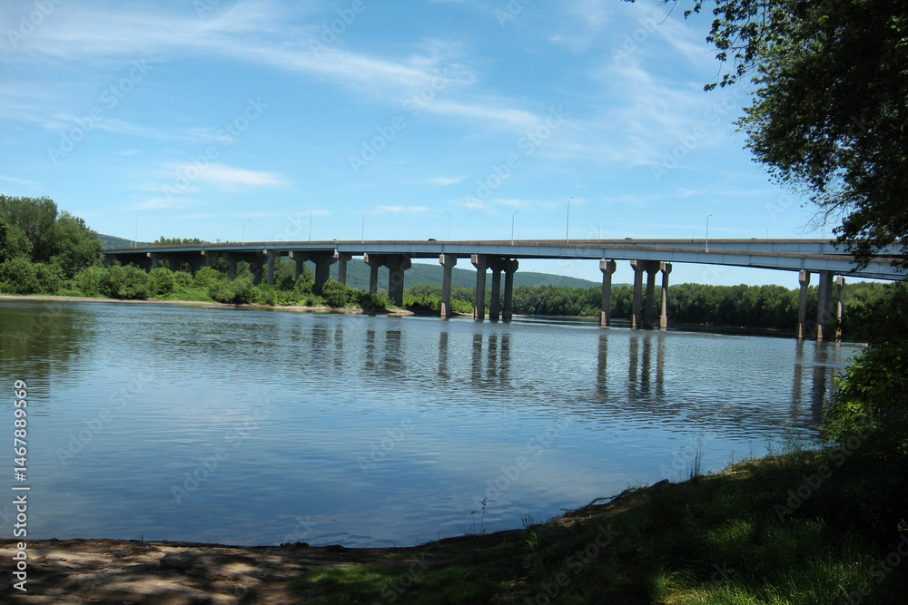 The bridge over Susquehanna River. Is famous for being the longest river on the East Coast The bridge over Susquehanna River. Is famous for being the longest river on the East Coast