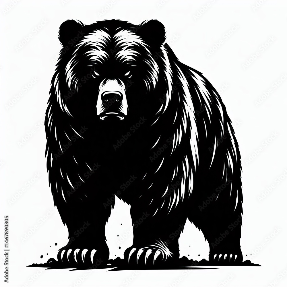 Obraz premium Bear Silhouettes