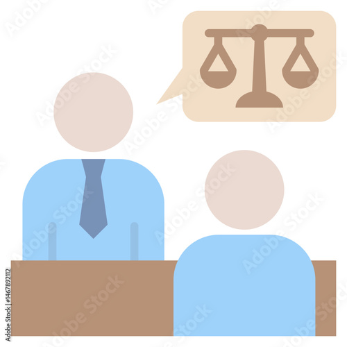 Counsel Flat Icon