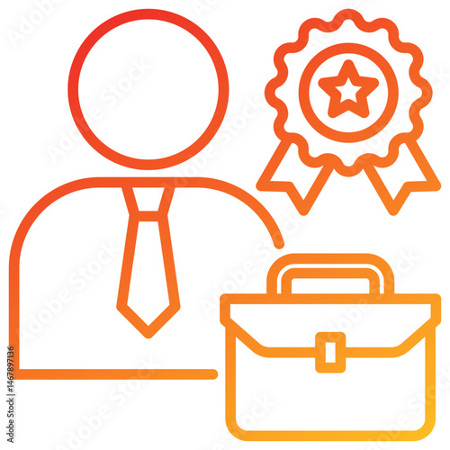 Professional Line Gradient Icon