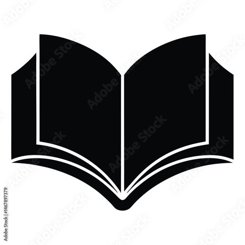 A silhouetted book rests open, its pages inviting learning and exploration forever