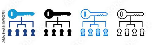 Keyword icon sheet multiple style collection