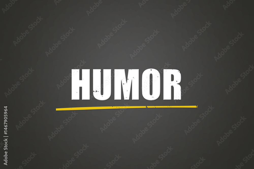 Obraz premium Humor (humor) - A blackboard with white text.