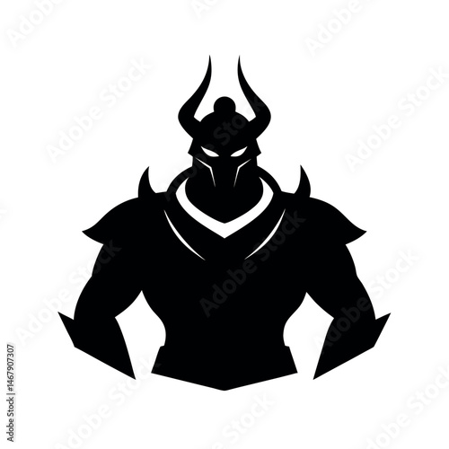 Samurai Path Tattoo Vector Silhouette Illustration