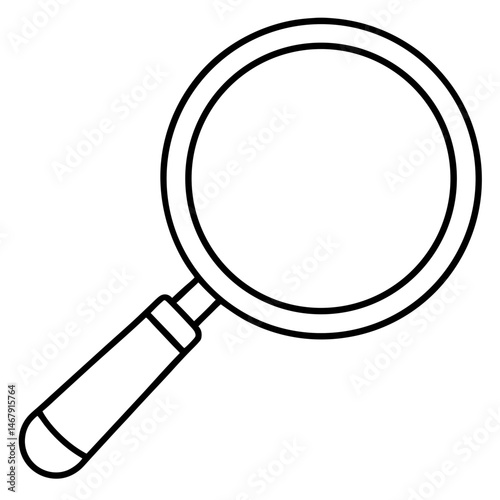 magnifying glass isolated on white