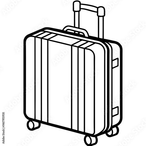 suitcase with luggage