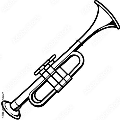 trumpet vector illustration