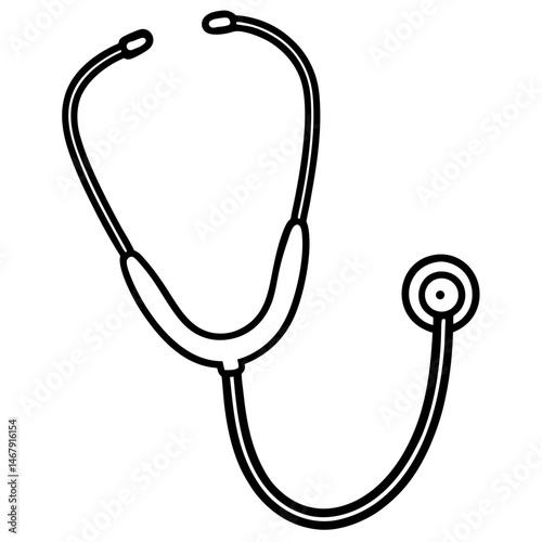 stethoscope isolated on white