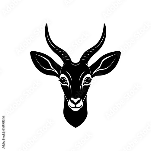 oribi head on white background  .svg