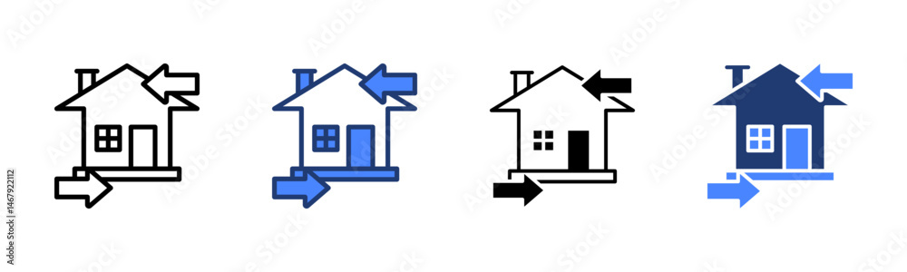 Rental icon sheet multiple style collection Rental icon sheet multiple style collection