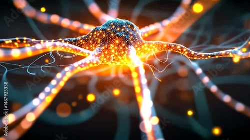 Neuronal fireworks brain cell excitation