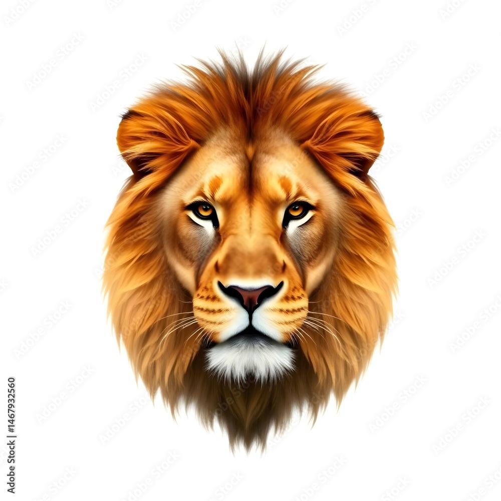 Fototapeta premium lion isolated on white background