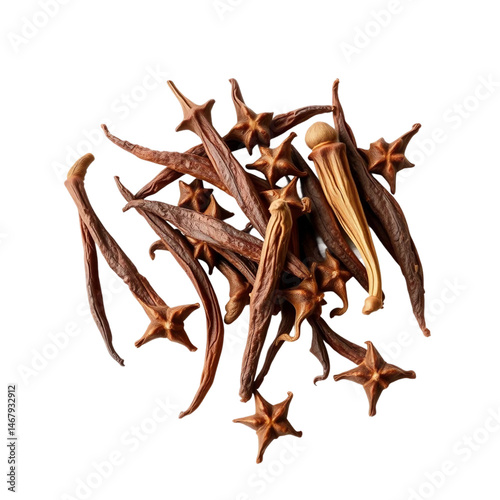 Spice cloves isolated on transparent png on white background.png