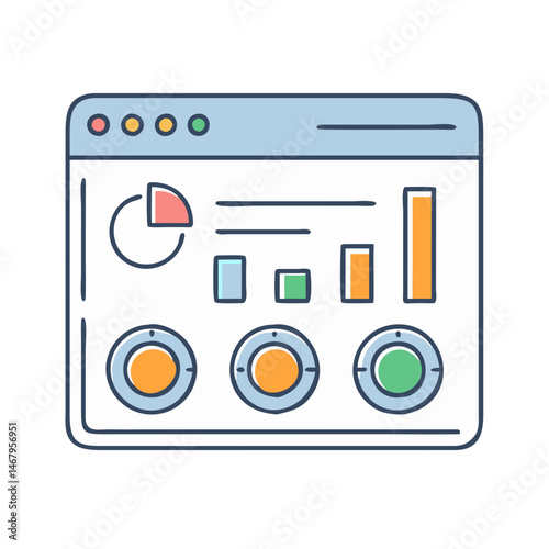 Dashboard analytics data visualization interface charts graphs monitoring control panel design
