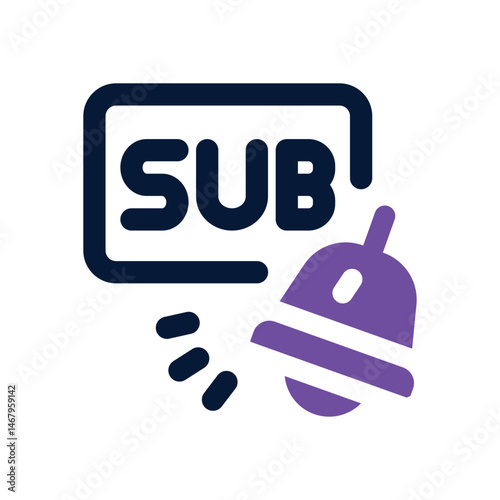 subscribe duotone icon. Sleek and modern vector icon for websites, mobile apps, marketing materials, and corporate design. Fully scalable and ready to use.