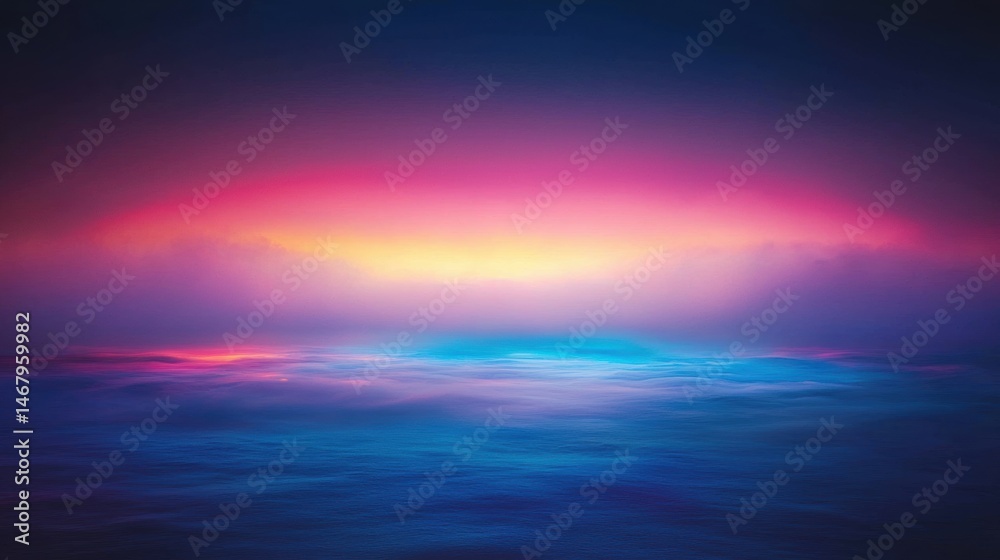 Obraz premium A Digital Artistic Sunset