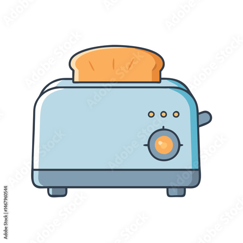 Illustration of toaster appliance kitchenware bread breakfast cooking domestic equipment household item