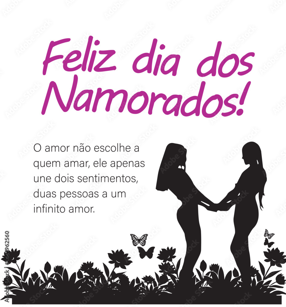 Lgbt, Dia dos namorados, coração, flores, feliz dia dos namorados