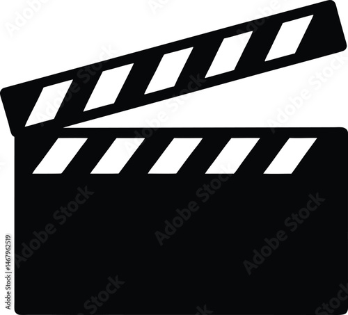 Film Clapperboard Icon Vector Illustration