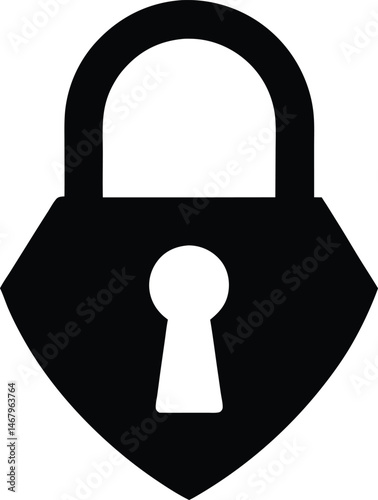 Key Lock Icon Vector Illustration