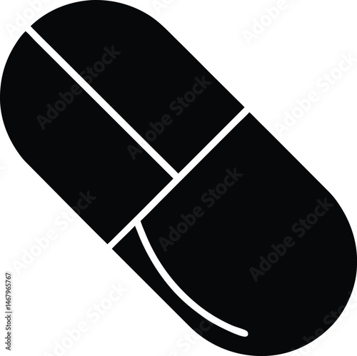 Pill Medicine Icon Vector Illustration